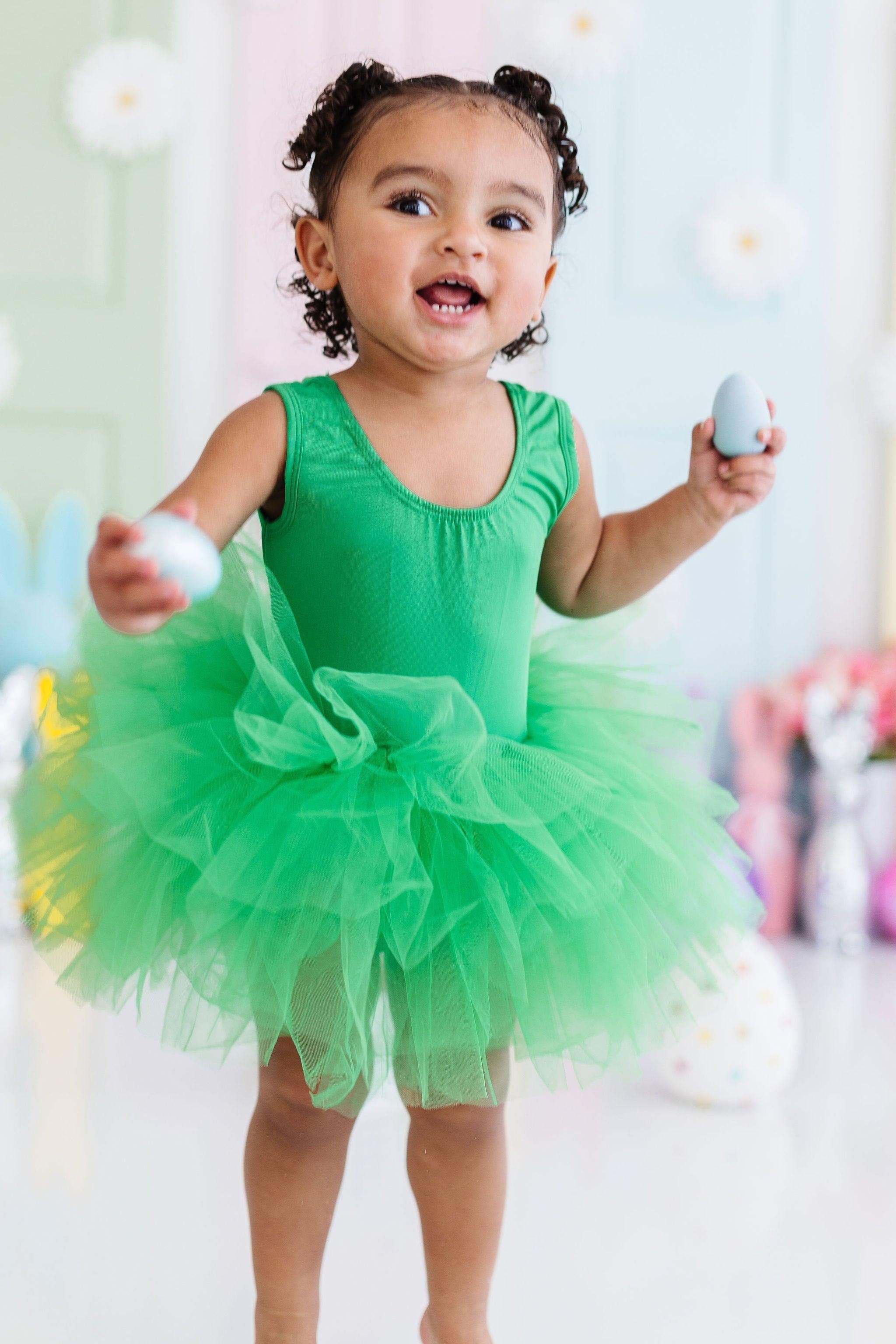 Kelly Green Tank Tutu Leotard - Aaria Tees Aaria Tees