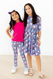 Kitties in the Clouds 3/4 Sleeve Pocket Twirl Dress - Aaria Tees Aaria Tees