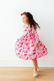 Dino Kisses L/S Pocket Twirl Dress - Aaria Tees Aaria Tees