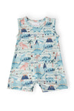 Dino Tracks Shorty One-Piece - Aaria Tees Aaria Tees