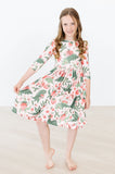Hear Me Roar 3/4 Sleeve Pocket Twirl Dress - Aaria Tees Aaria Tees
