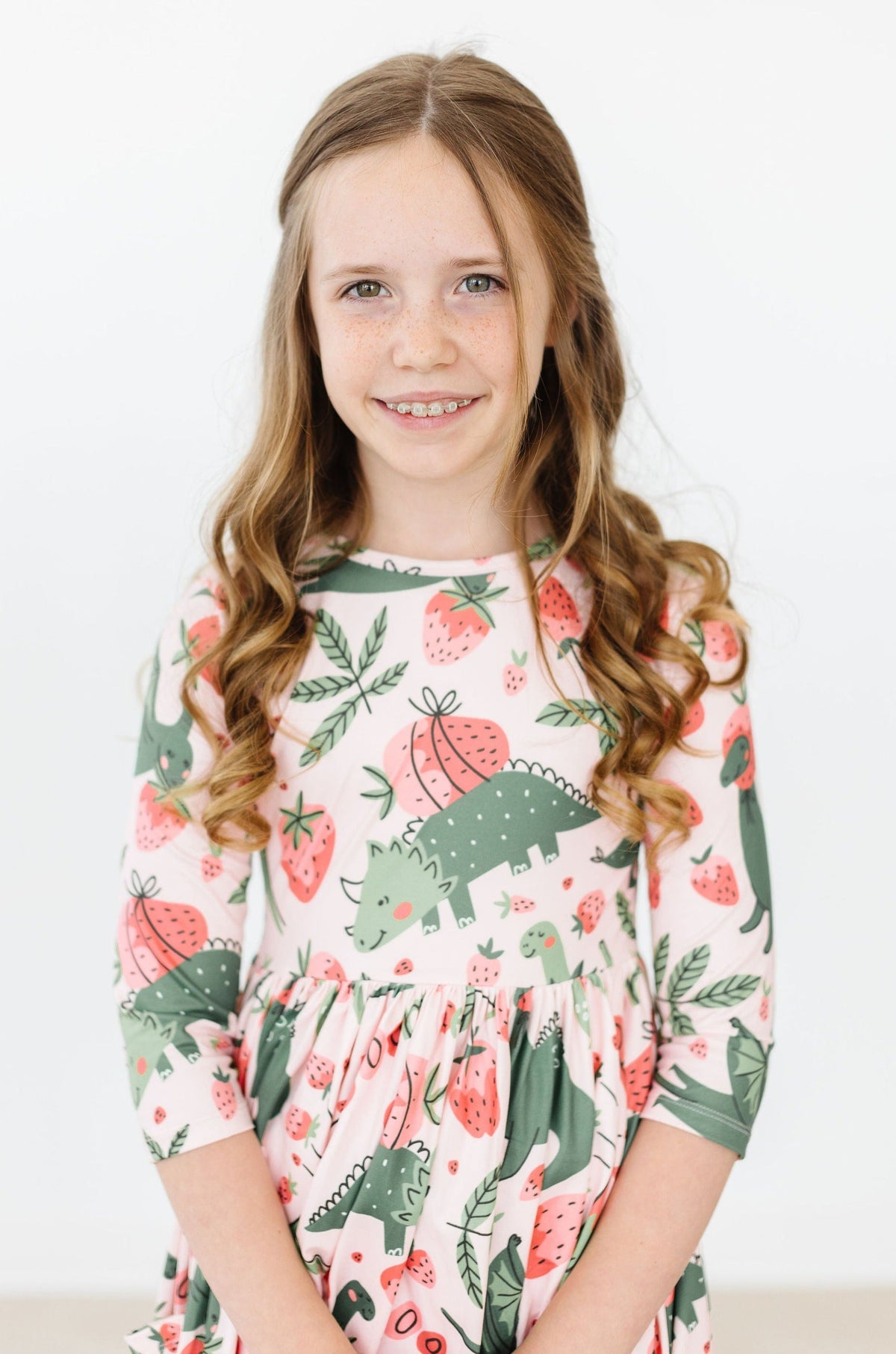 Hear Me Roar 3/4 Sleeve Pocket Twirl Dress - Aaria Tees