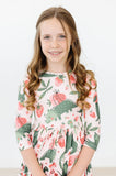 Hear Me Roar 3/4 Sleeve Pocket Twirl Dress - Aaria Tees Aaria Tees