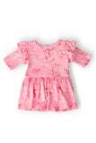 Howdy 3/4 Sleeve Flutter Twirl Bodysuit - Aaria Tees Aaria Tees