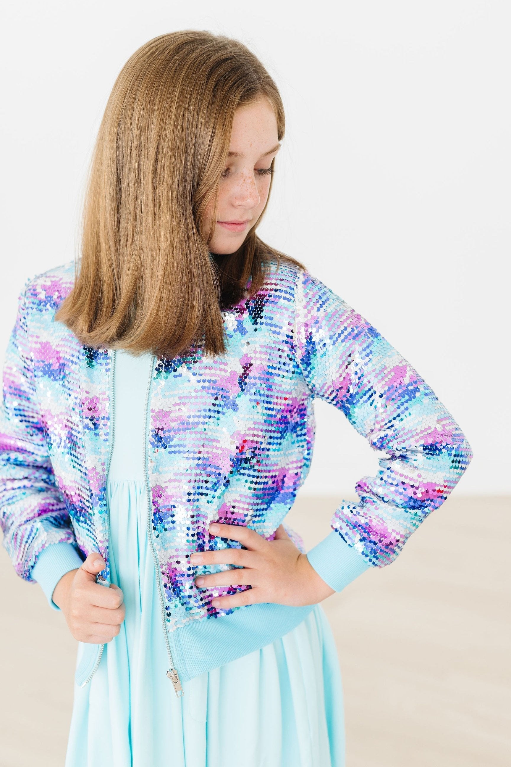 Mermaid Flip Sequin Jacket - Aaria Tees Aaria Tees