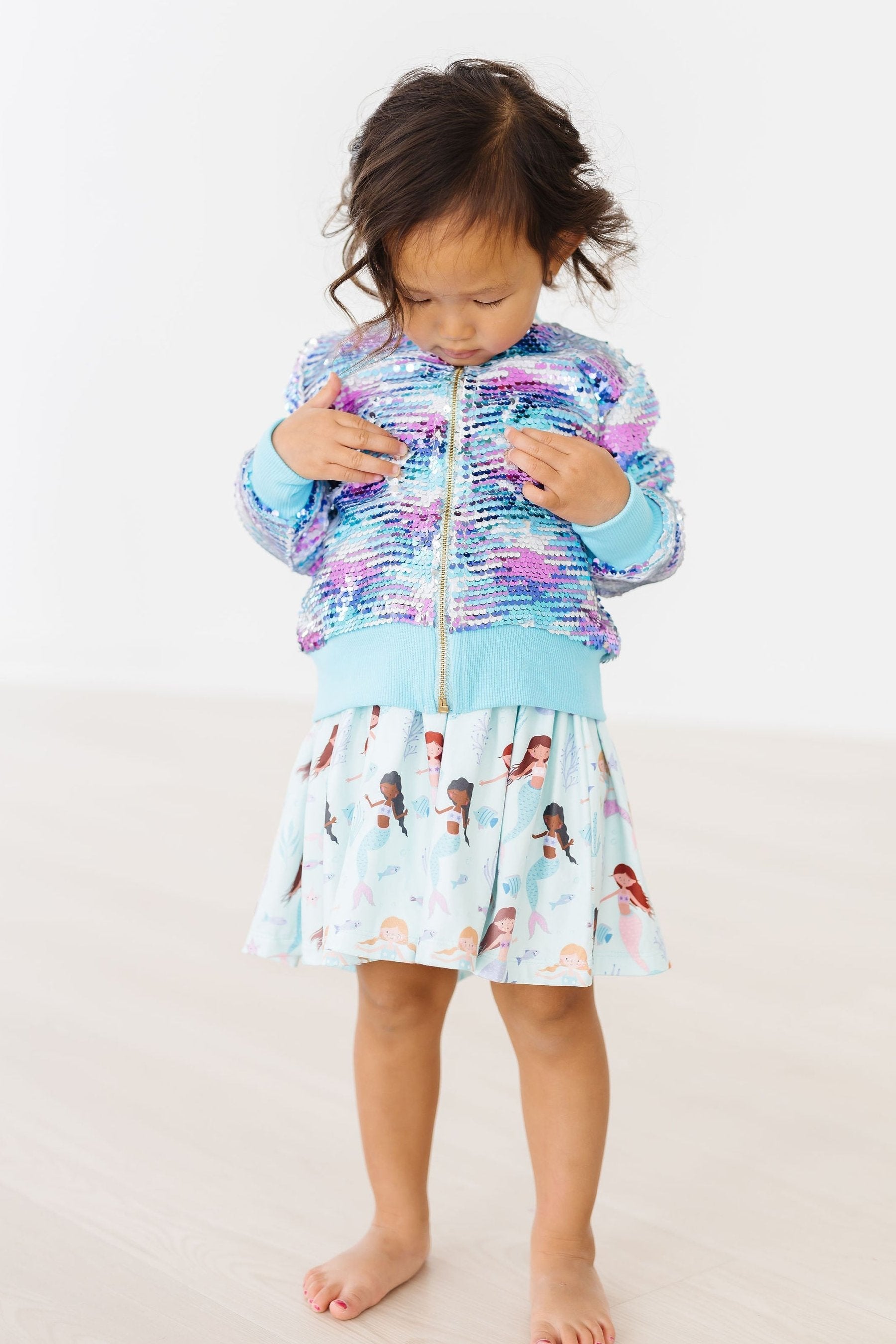 Mermaid Flip Sequin Jacket - Aaria Tees Aaria Tees