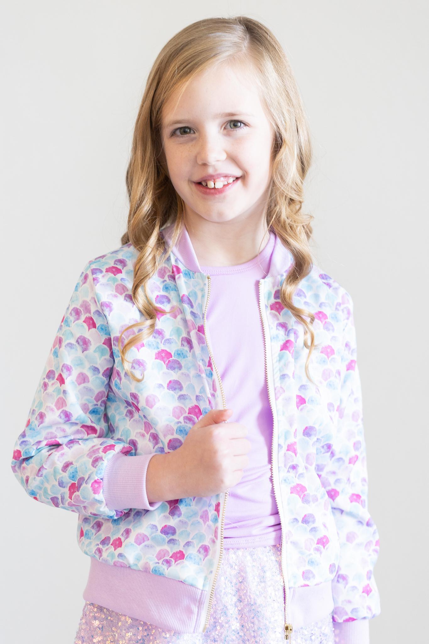 Mermaid Scales Satin Jacket - Aaria Tees Aaria Tees
