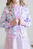 Mermaid Scales Satin Jacket - Aaria Tees Aaria Tees