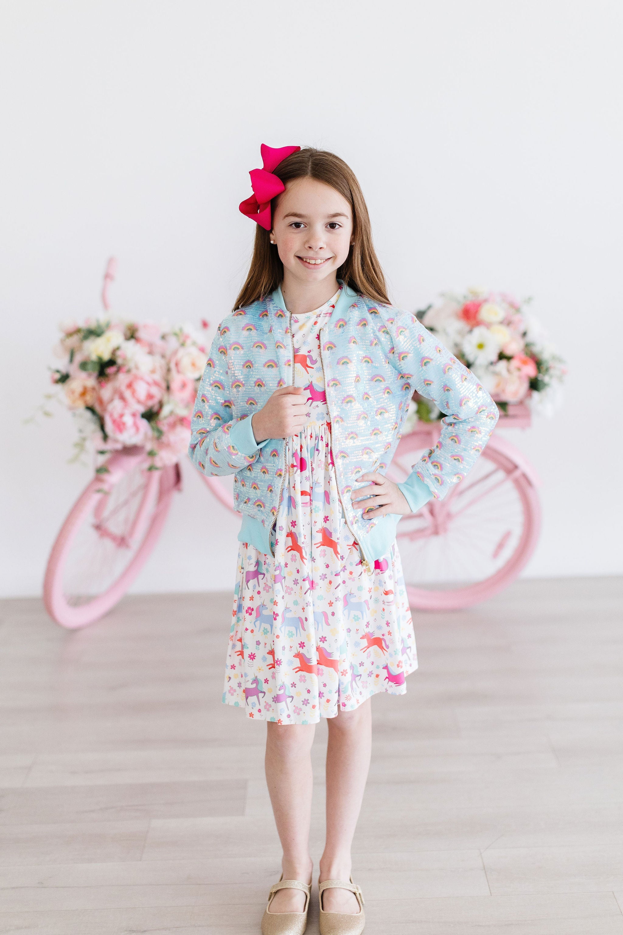 Mint Rainbow Sequin Jacket - Aaria Tees Aaria Tees