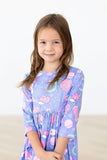 SALE Neon Moon 3/4 Sleeve Pocket Twirl Dress - Aaria Tees Aaria Tees