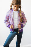 Purple Sequin Jacket - Aaria Tees Aaria Tees
