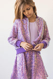 Purple Sequin Jacket - Aaria Tees Aaria Tees