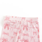 Pink Bows (Long Sleeve PJ) - Aaria Tees Aaria Tees