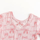 Pink Bows (Twirl Dress) - Aaria Tees Aaria Tees
