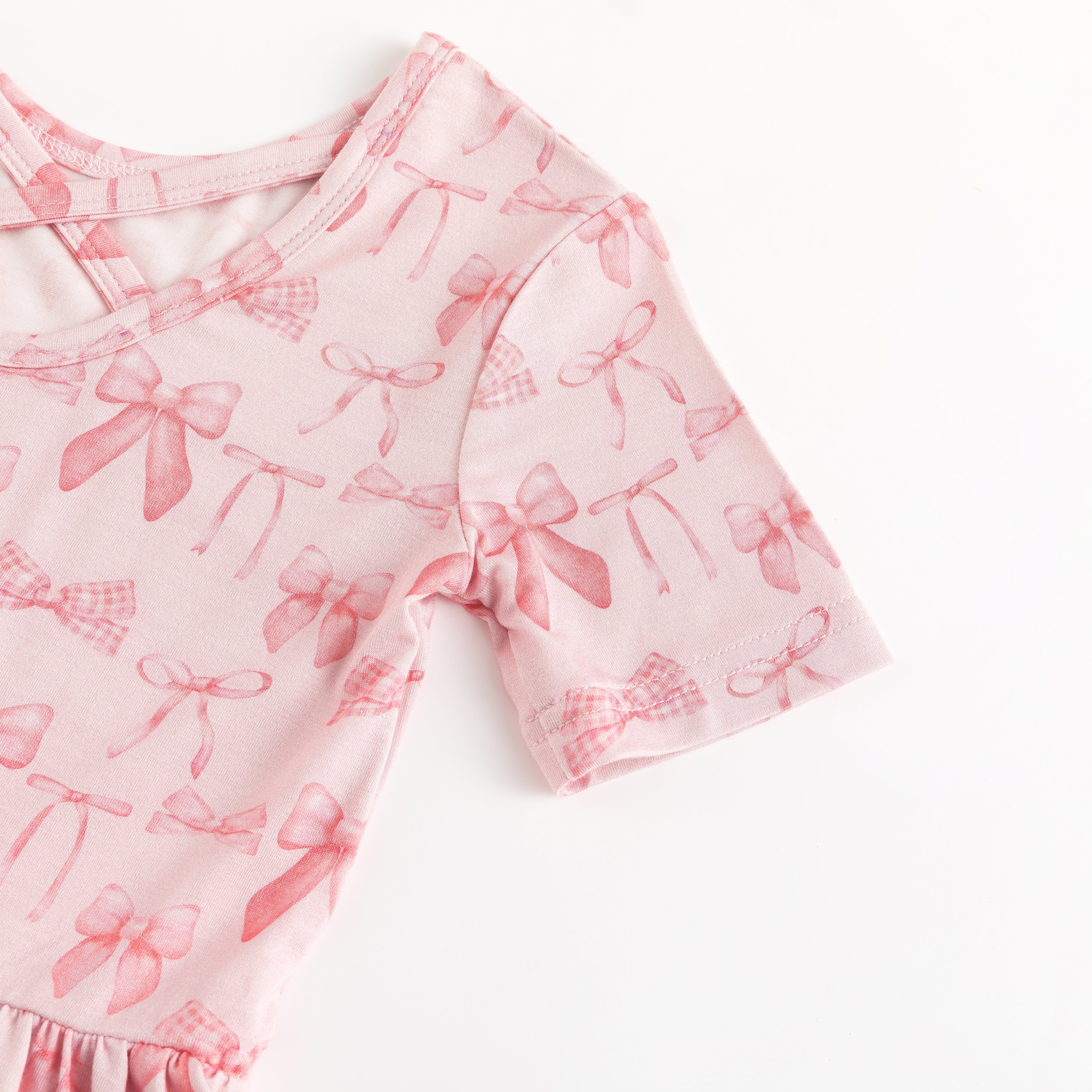 Pink Bows (Twirl Dress) - Aaria Tees Aaria Tees