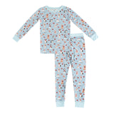 Pups & Kisses (Long Sleeve PJ) - Blue - Aaria Tees Aaria Tees