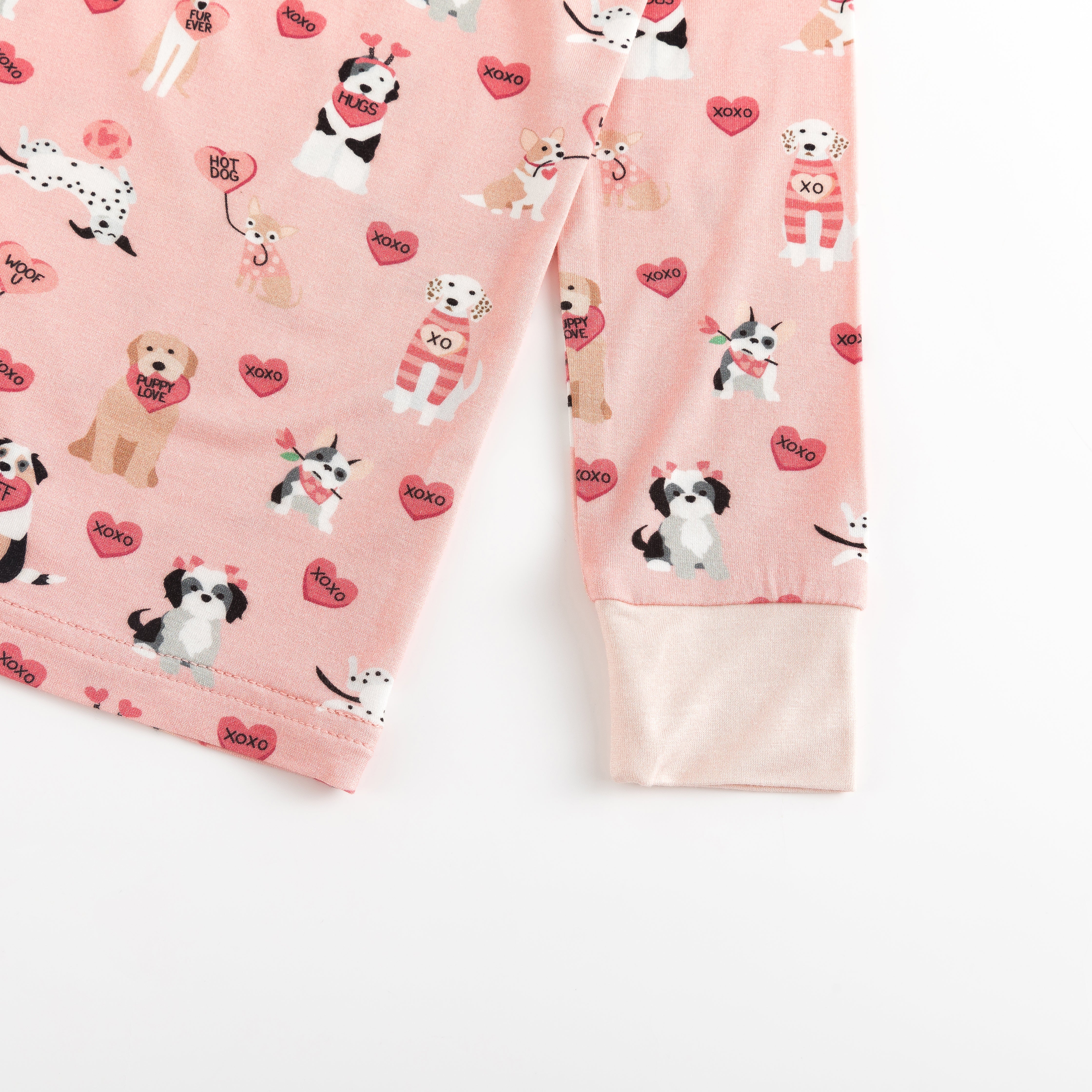 Pups & Kisses (Women's PJ) - Pink - Aaria Tees Aaria Tees