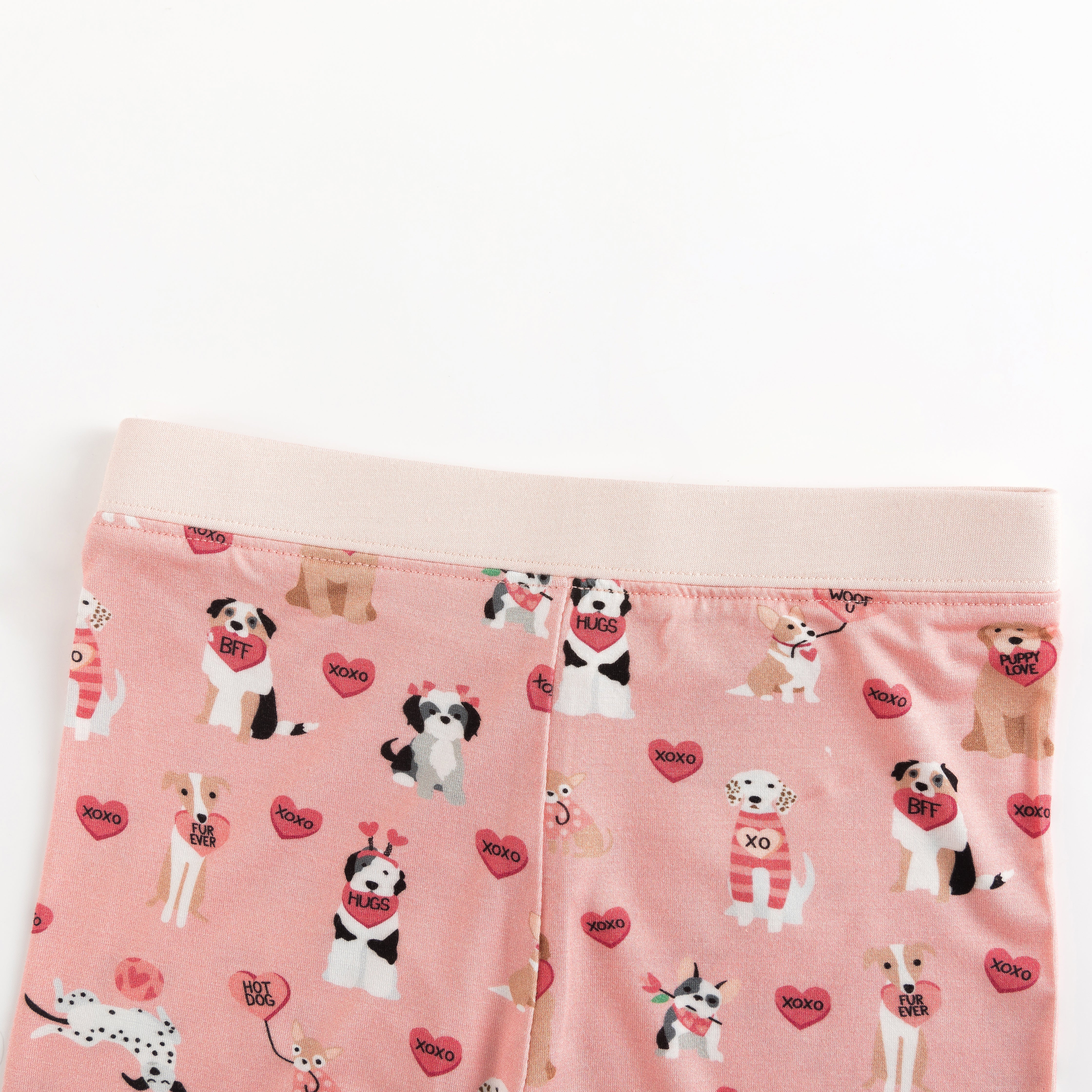 Pups & Kisses (Long Sleeve PJ) - Pink - Aaria Tees Aaria Tees