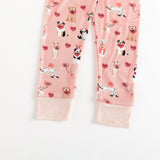 Pups & Kisses (Women's PJ) - Pink - Aaria Tees Aaria Tees