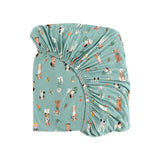 Puppy Egg Hunt (Crib Sheet) - Aquamarine - Aaria Tees Aaria Tees