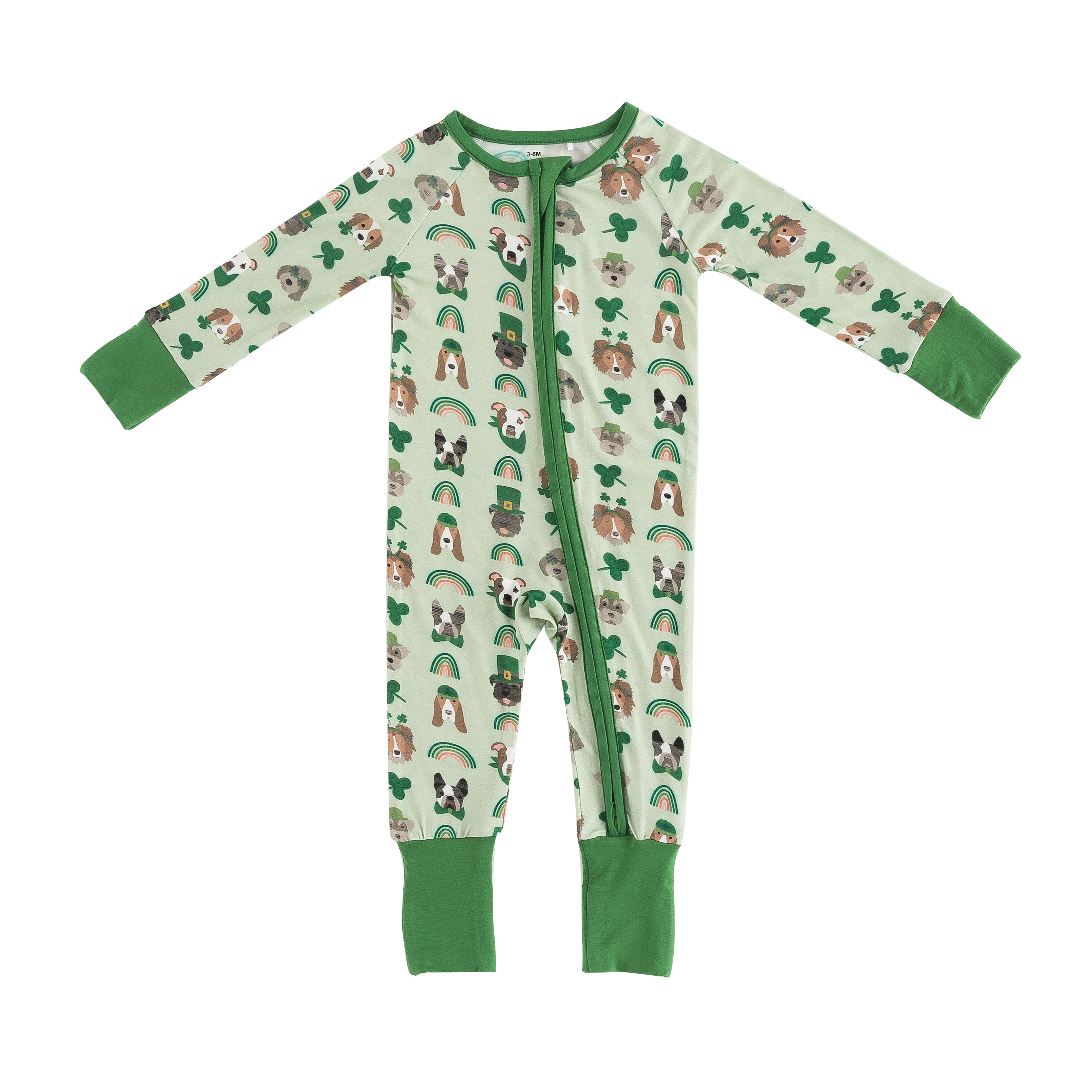 Puppy Parade (Convertible Zip Footies) - Aaria Tees Aaria Tees