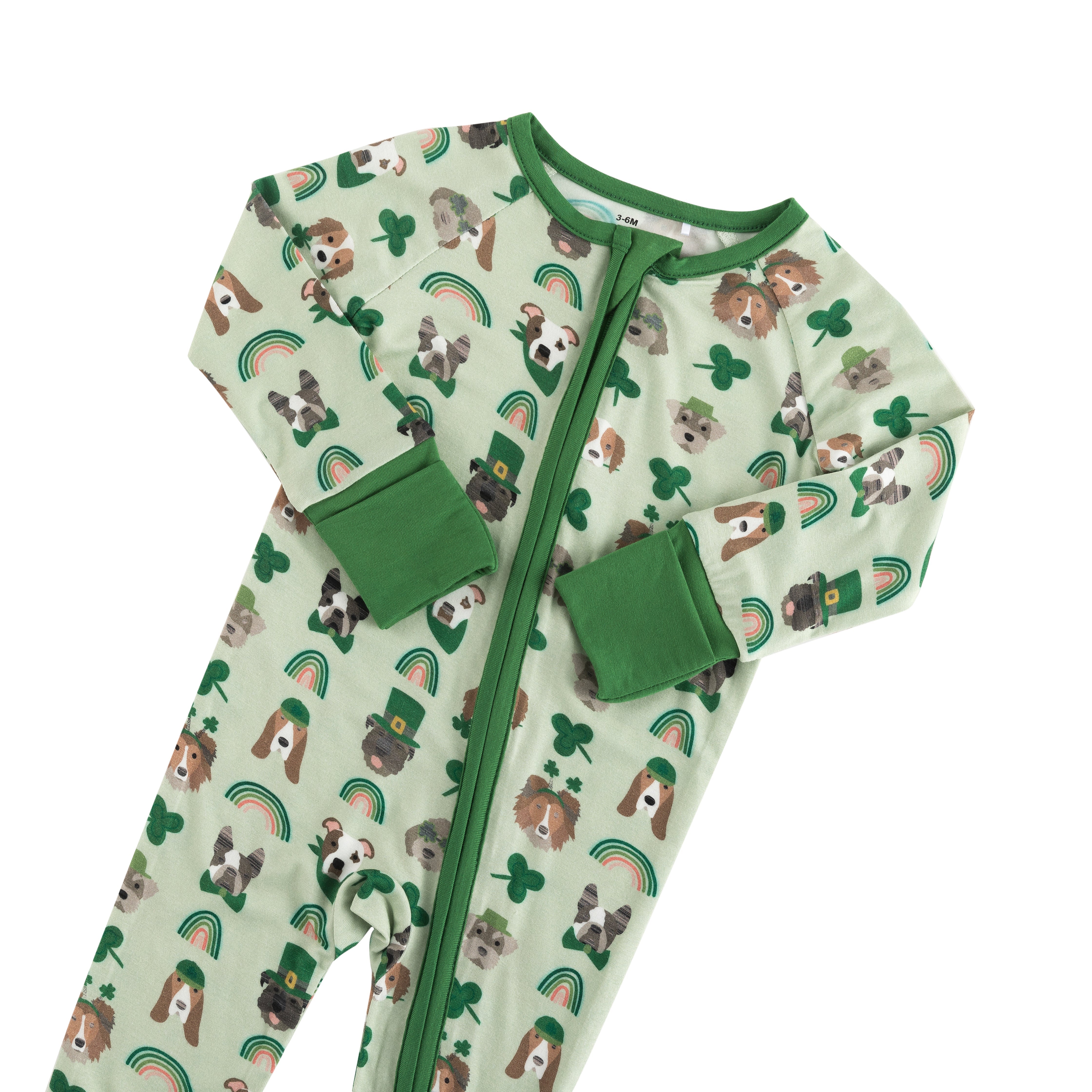 Puppy Parade (Convertible Zip Footies) - Aaria Tees Aaria Tees