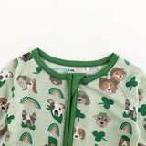 Puppy Parade (Convertible Zip Footies) - Aaria Tees Aaria Tees