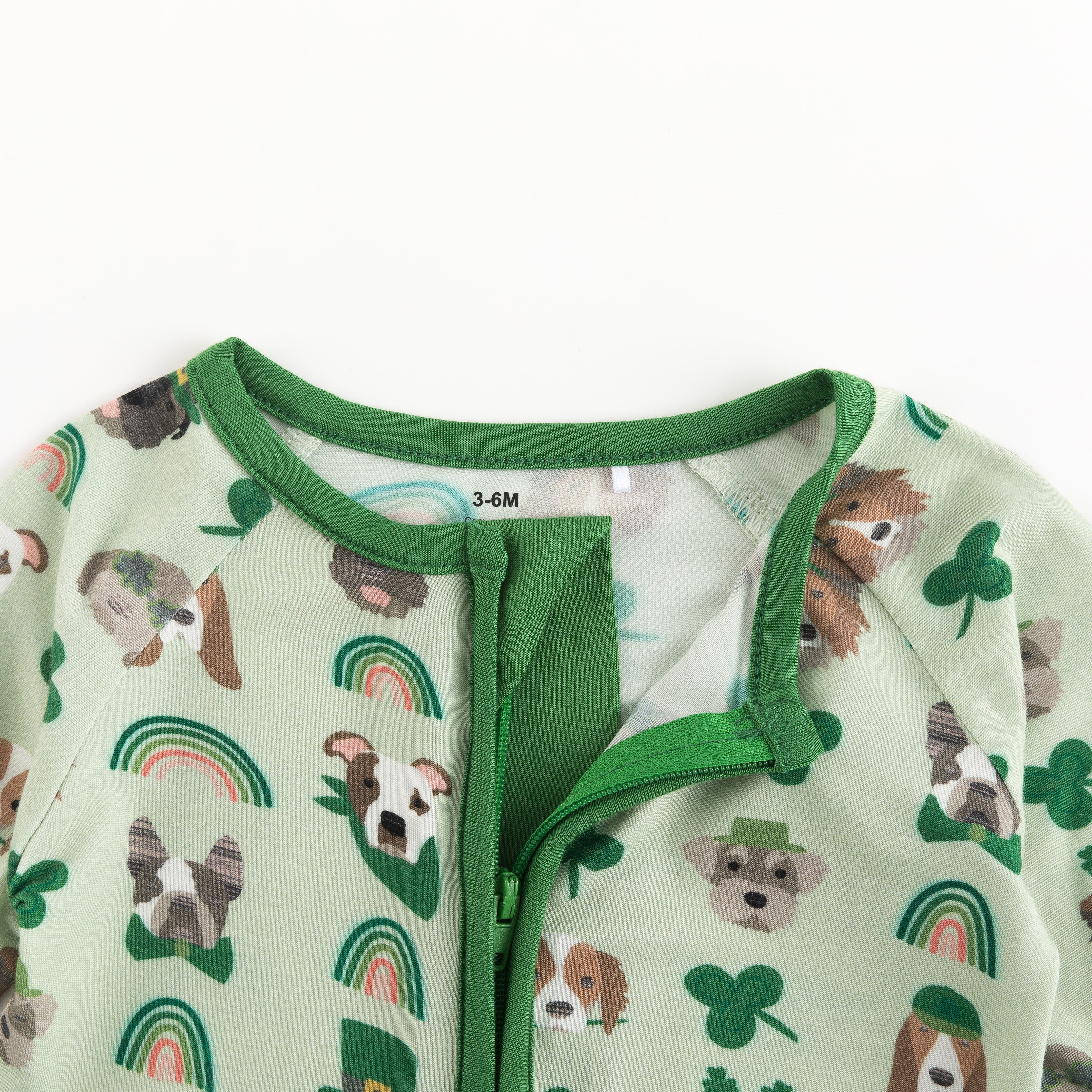 Puppy Parade (Convertible Zip Footies) - Aaria Tees Aaria Tees