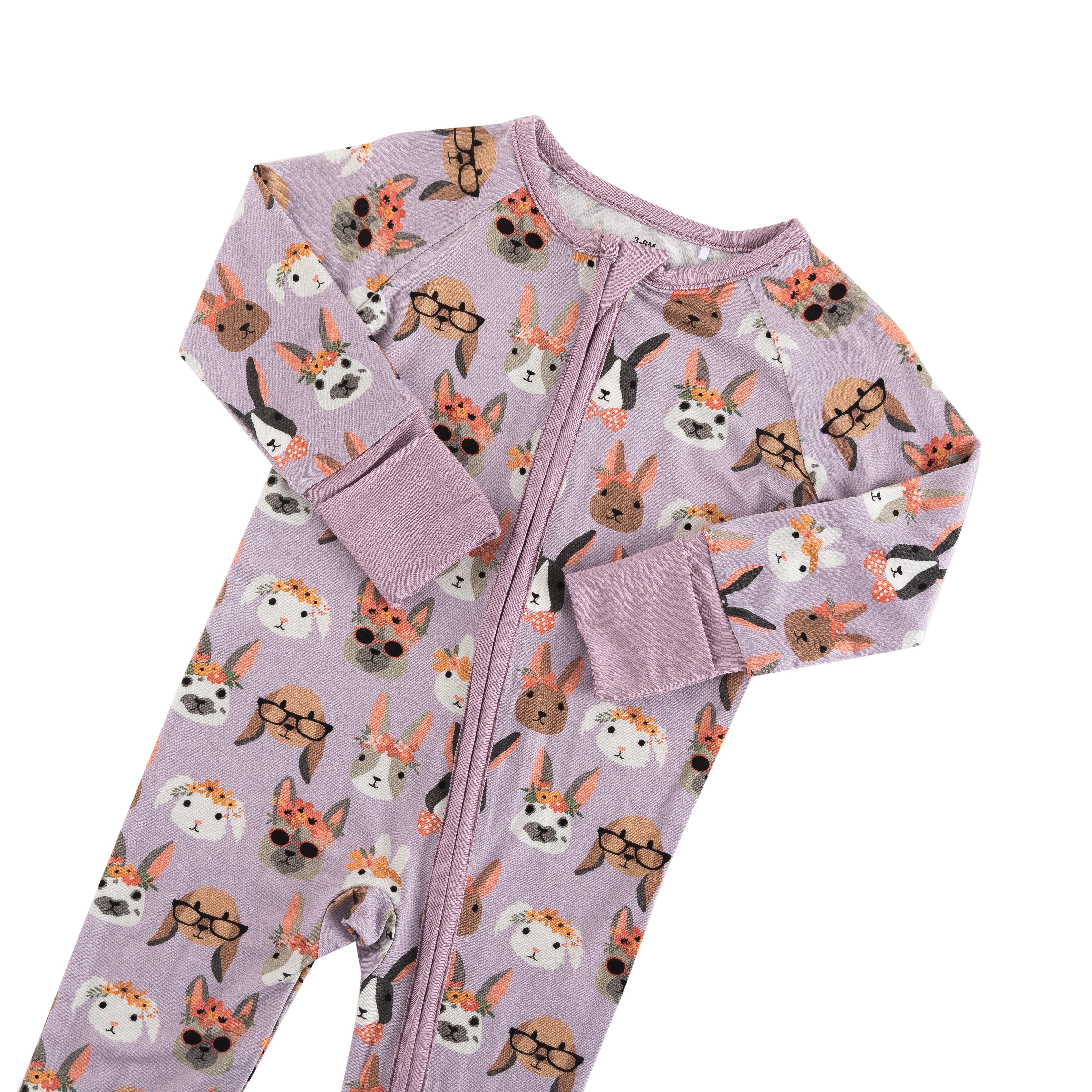 Midsummer Bunnies (Convertible Zip Footies) - Aaria Tees Aaria Tees