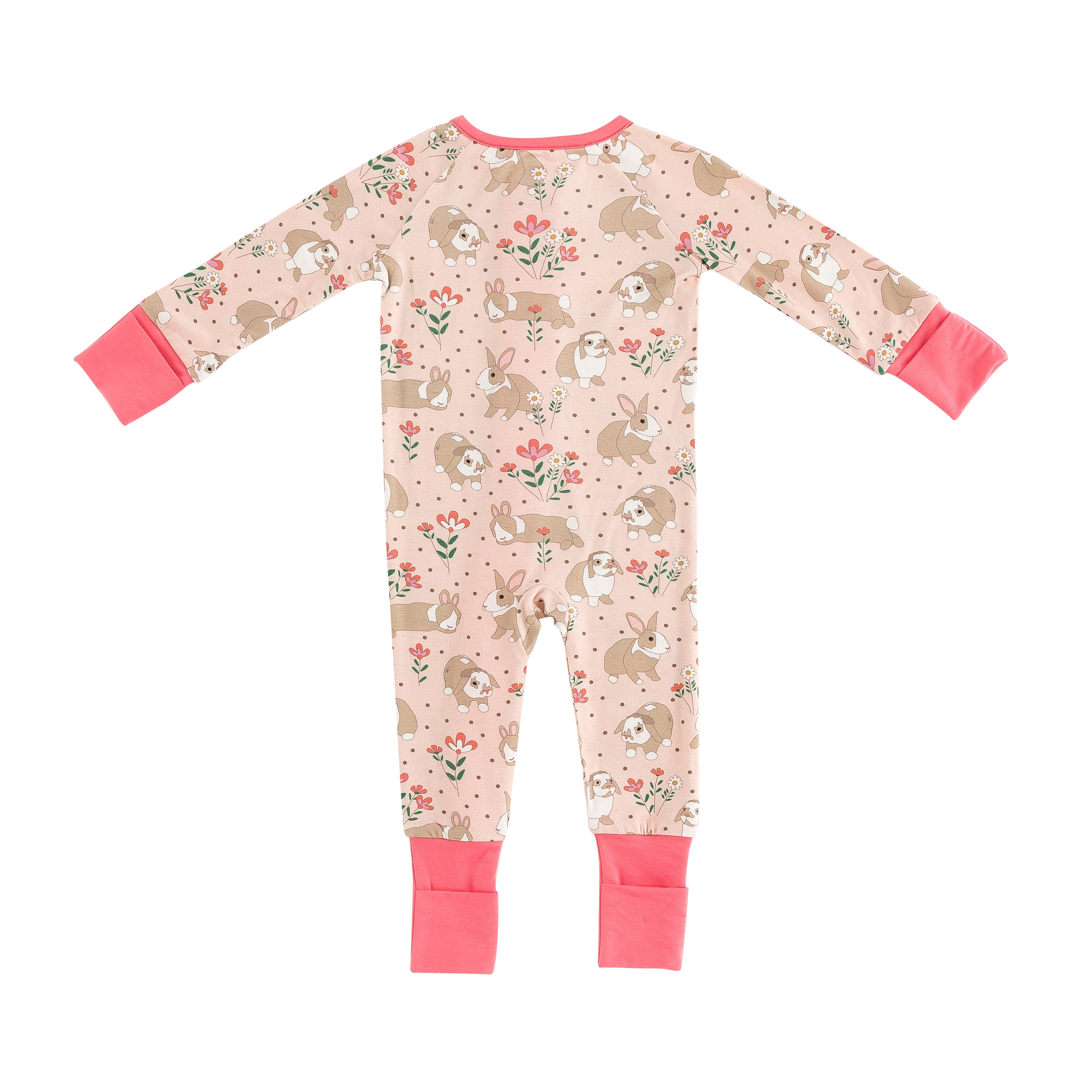 Meadow Bunny (Convertible Zip Footies) - Aaria Tees Aaria Tees