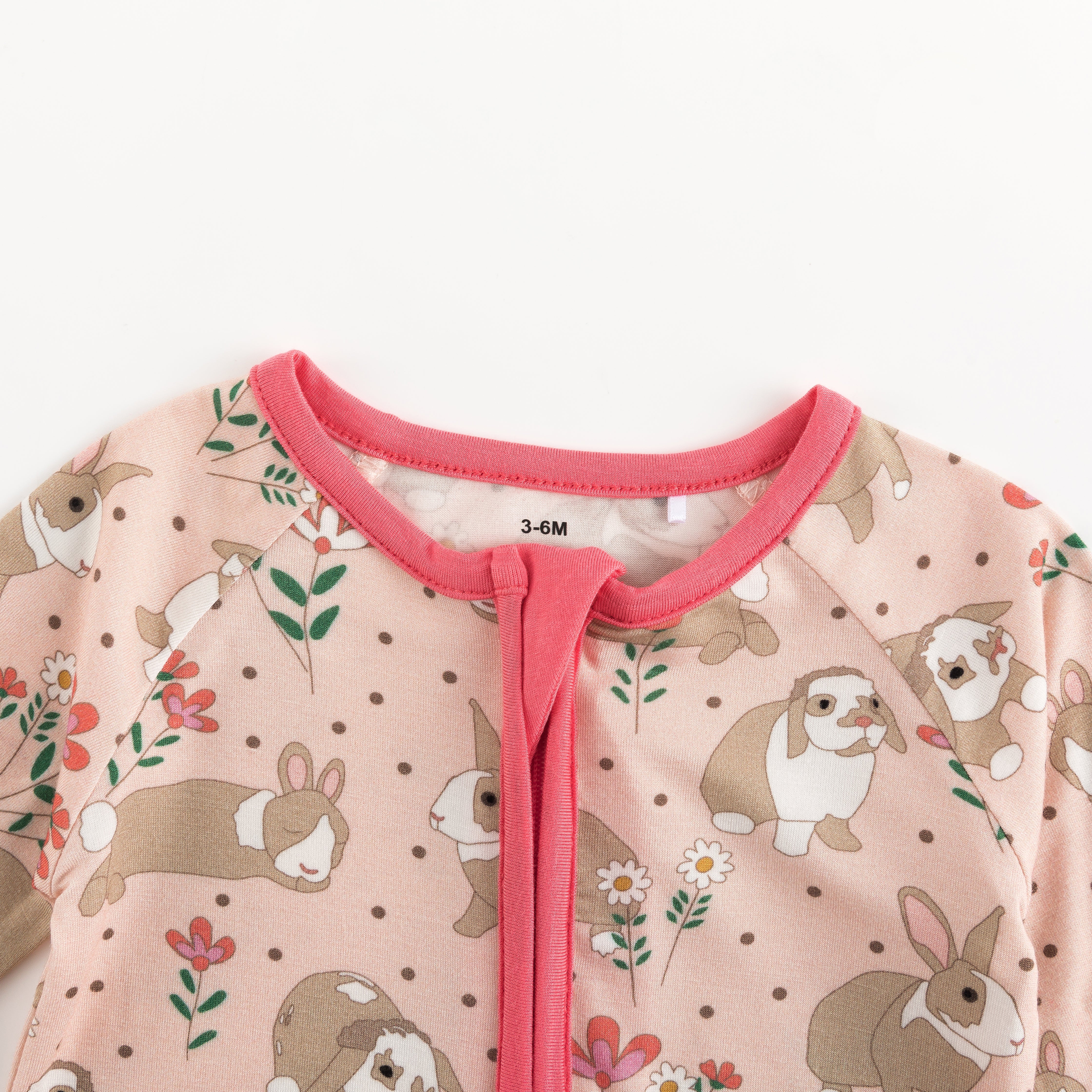Meadow Bunny (Convertible Zip Footies) - Aaria Tees Aaria Tees