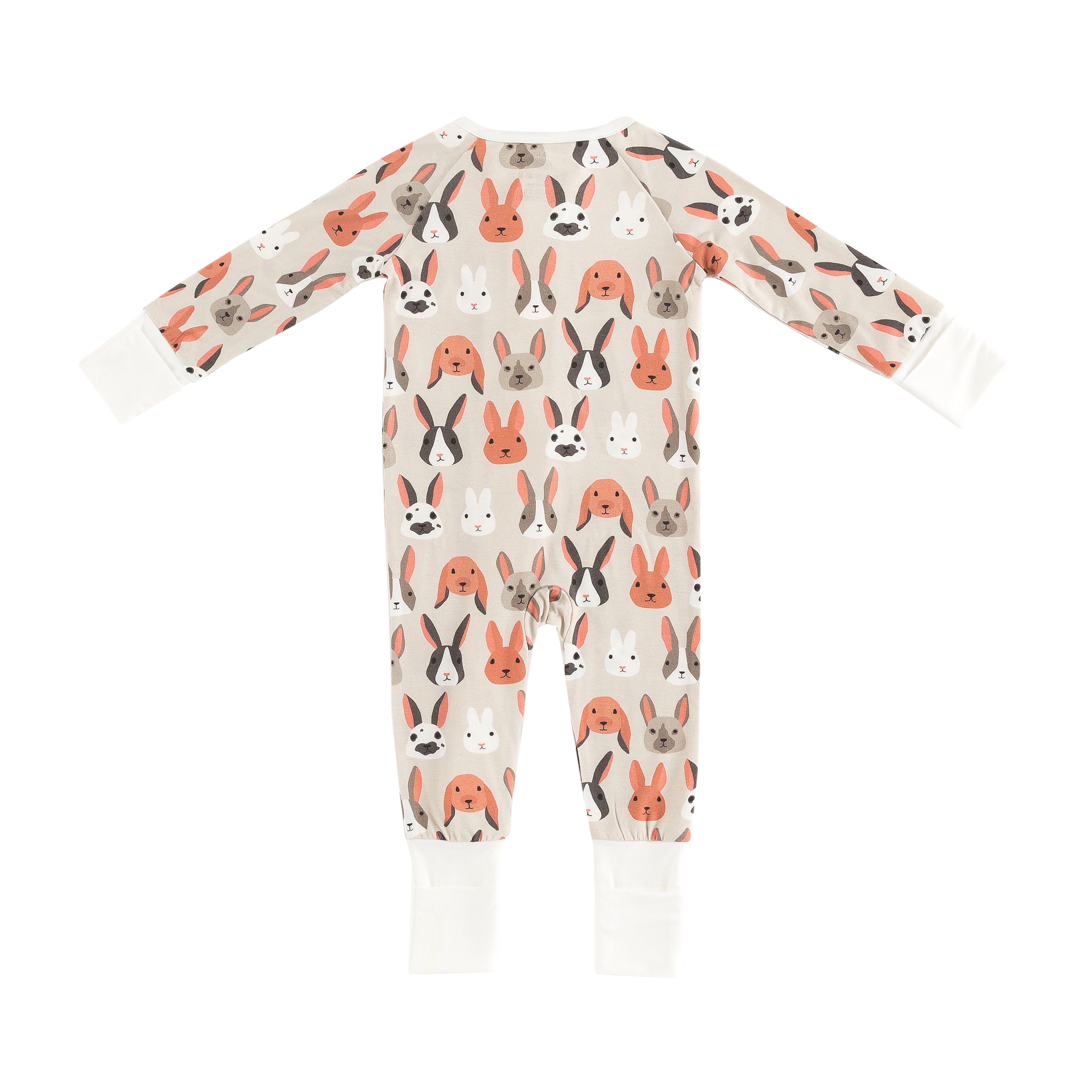 Bunny Crew (Convertible Zip Footies) - Aaria Tees Aaria Tees