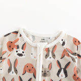 Bunny Crew (Convertible Zip Footies) - Aaria Tees Aaria Tees