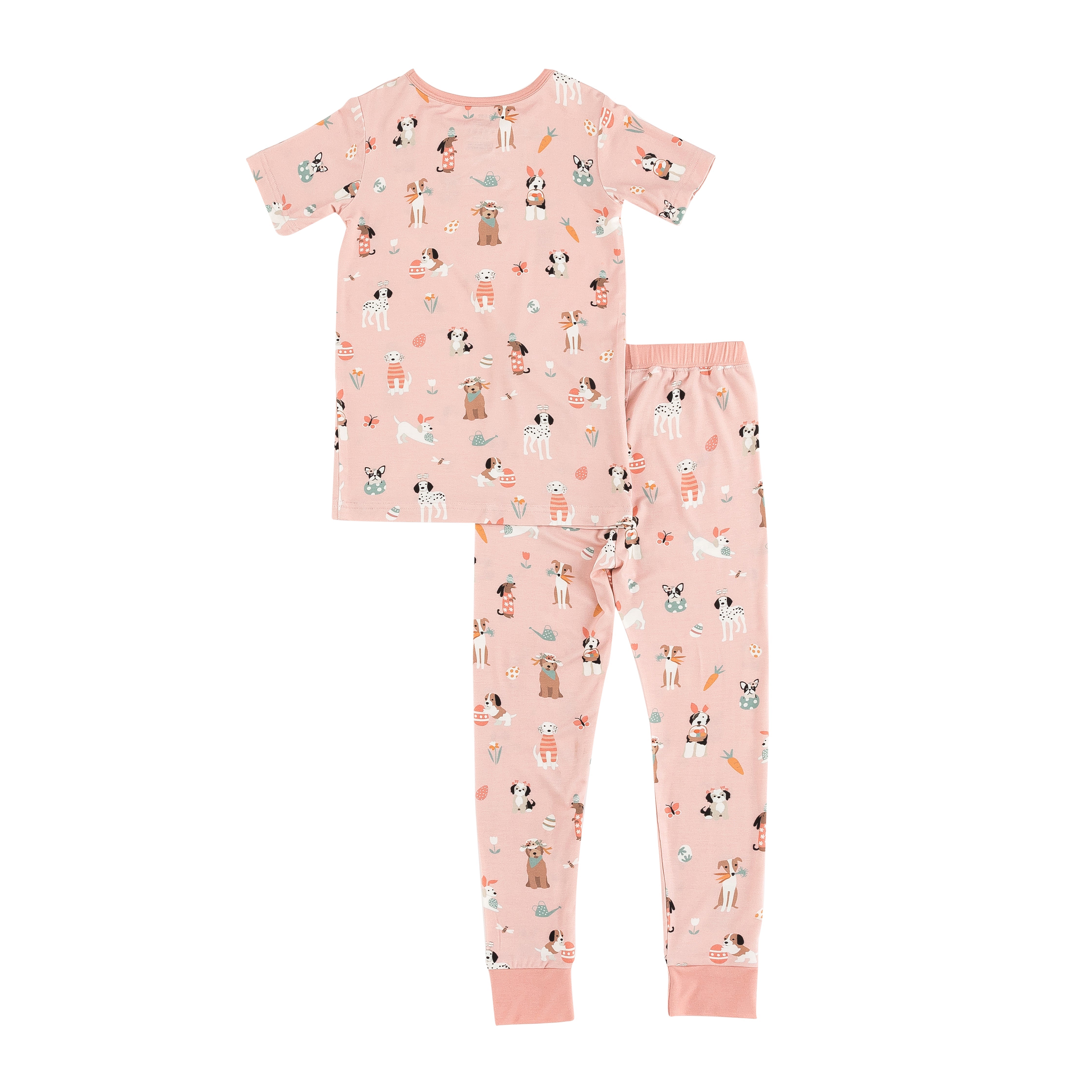 Puppy Egg Hunt (Short Sleeve PJ) - Pink - Aaria Tees Aaria Tees