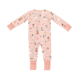 Puppy Egg Hunt (Convertible Zip Footies) - Pink - Aaria Tees Aaria Tees