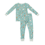 Puppy Egg Hunt (Long Sleeve PJ) - Aquamarine - Aaria Tees Aaria Tees