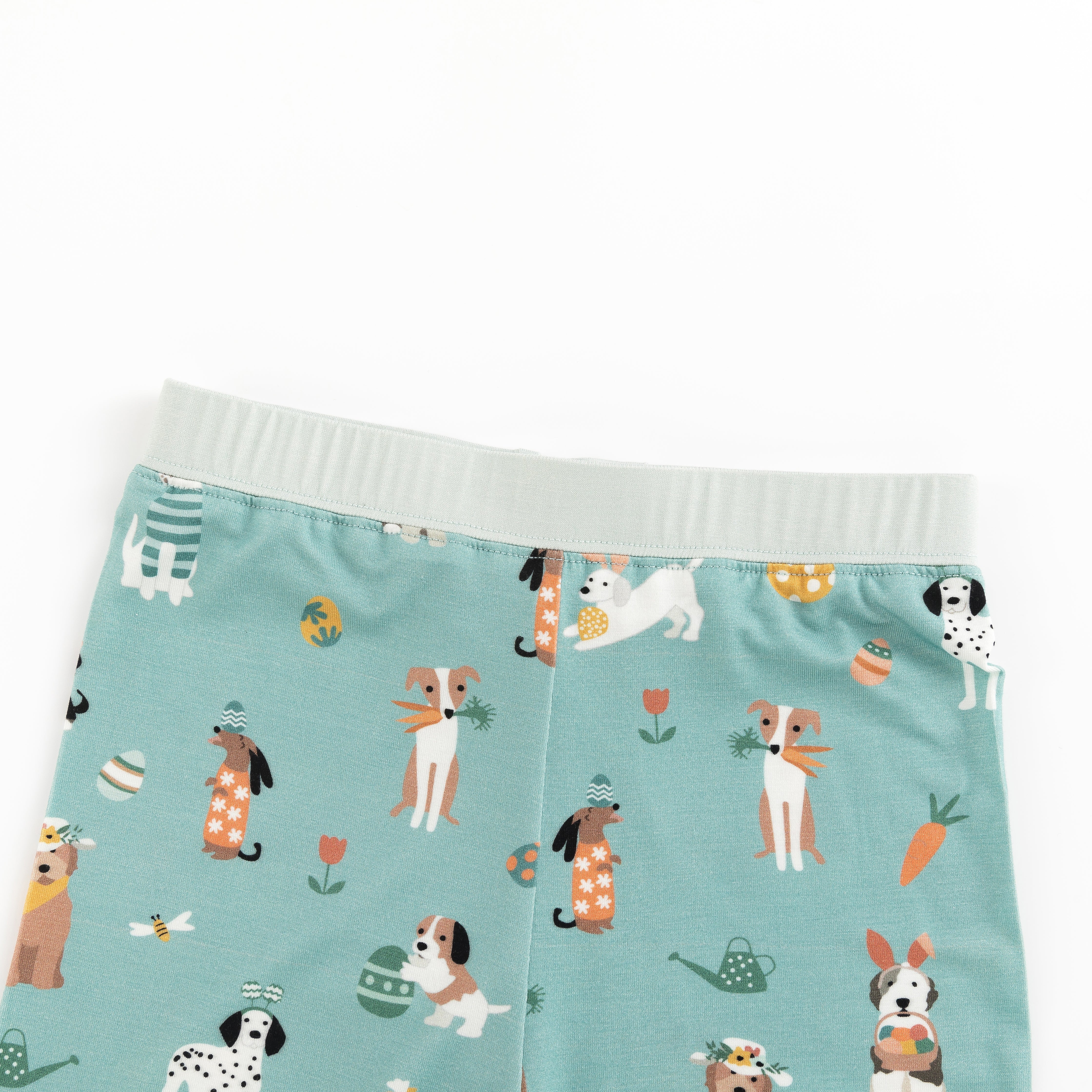 Puppy Egg Hunt (Short Sleeve PJ) - Aquamarine - Aaria Tees Aaria Tees