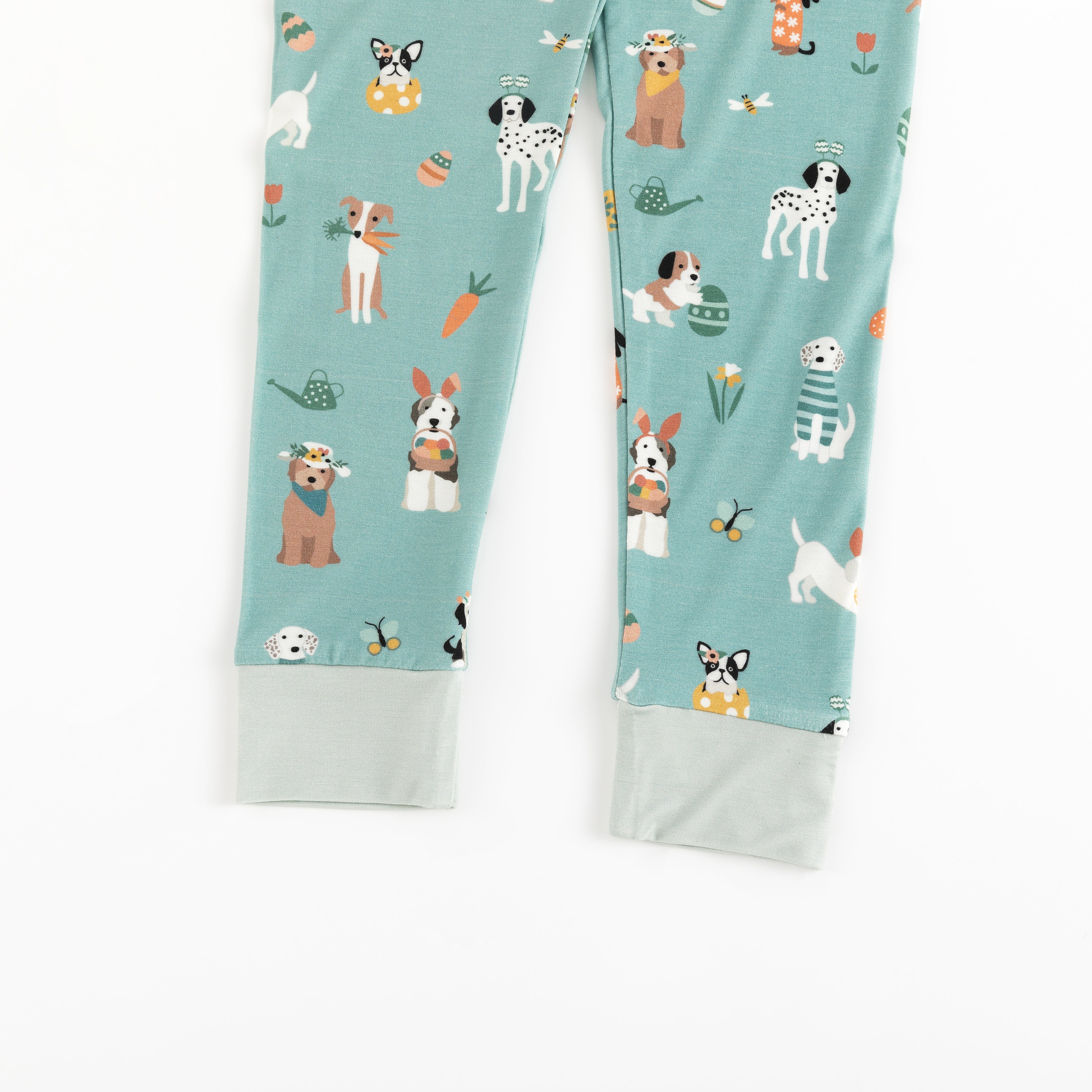 Puppy Egg Hunt (Short Sleeve PJ) - Aquamarine - Aaria Tees Aaria Tees