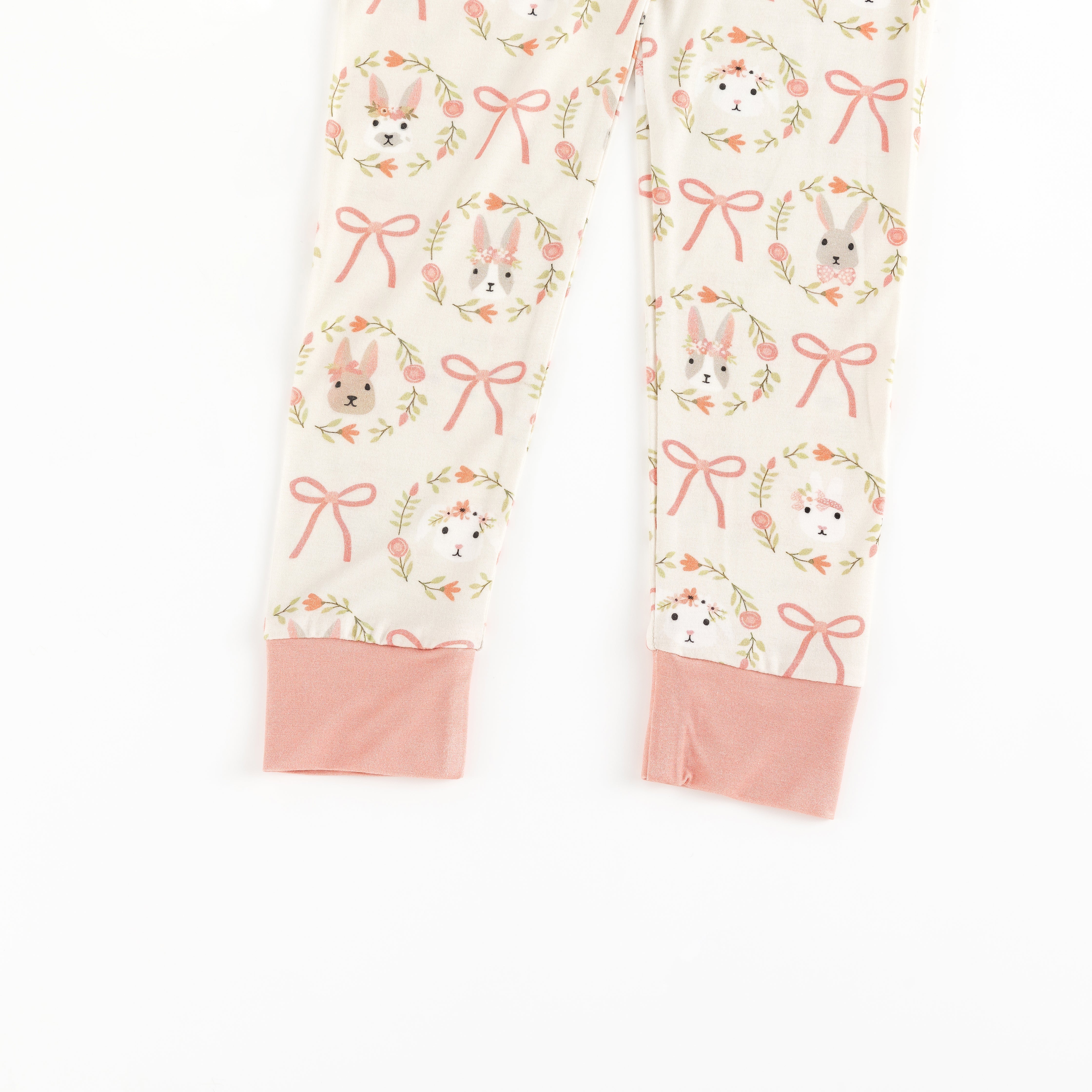 Bows & Bunnies (Long Sleeve PJ) - Aaria Tees Aaria Tees