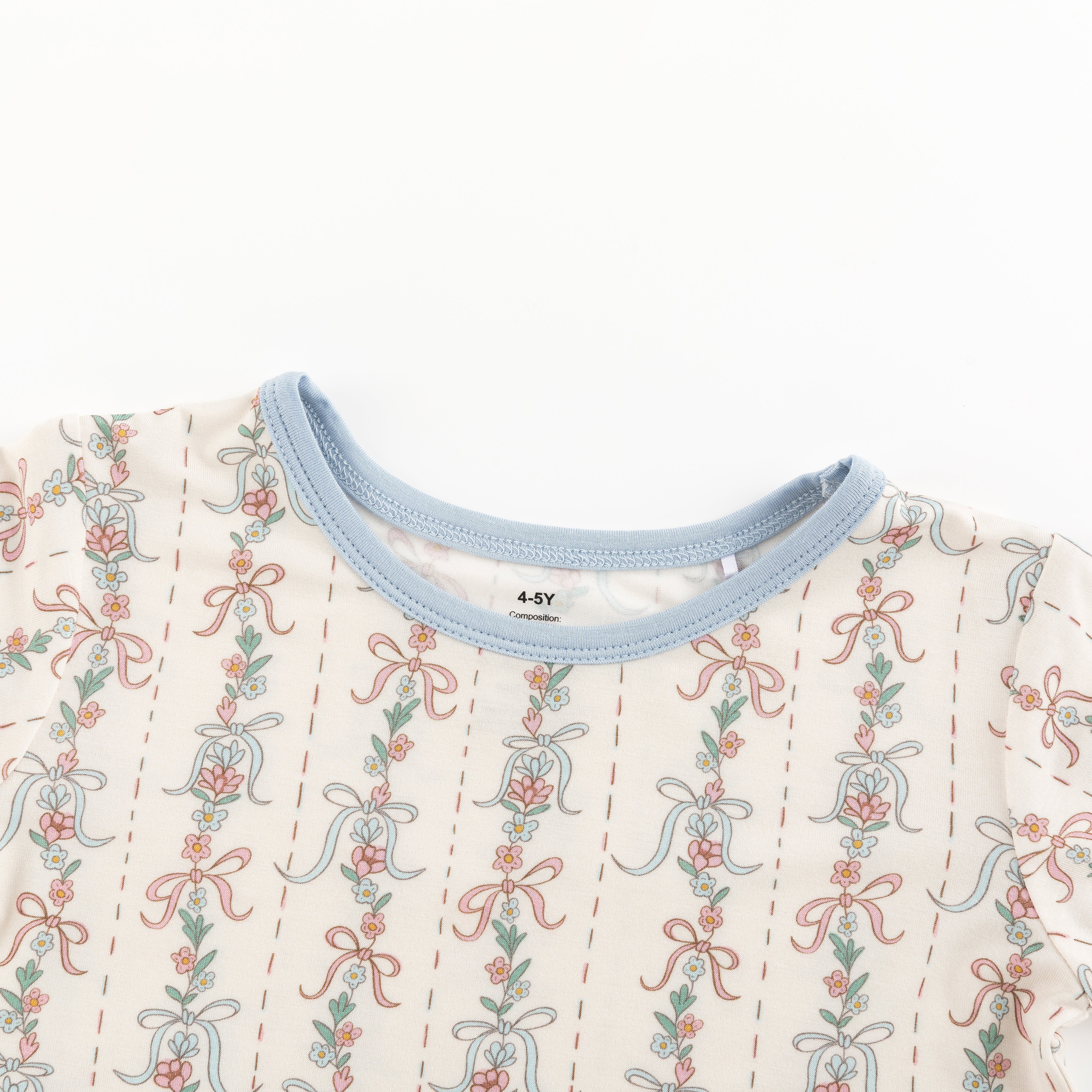 Bow Blossom (Long Sleeve PJ) - Aaria Tees Aaria Tees