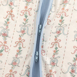 Bow Blossom (Convertible Zip Footies) - Aaria Tees Aaria Tees