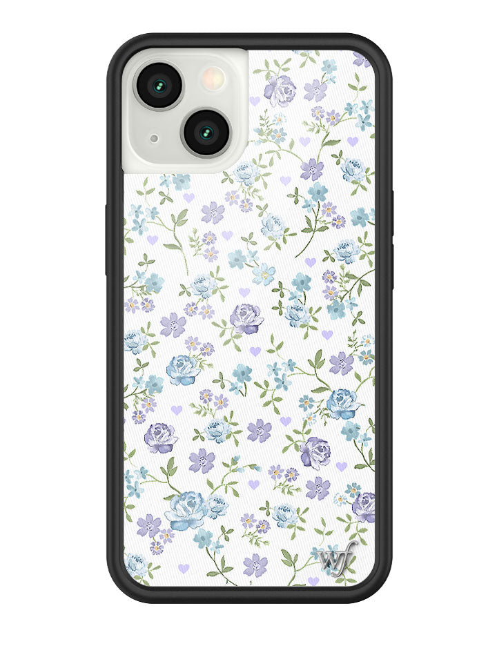Lilac and Blue Floral iPhone Case - Aaria Tees Aaria Tees