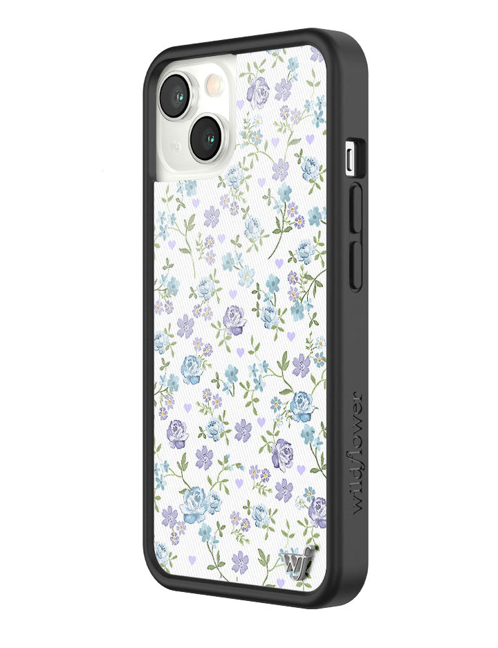 Lilac and Blue Floral iPhone Case - Aaria Tees Aaria Tees