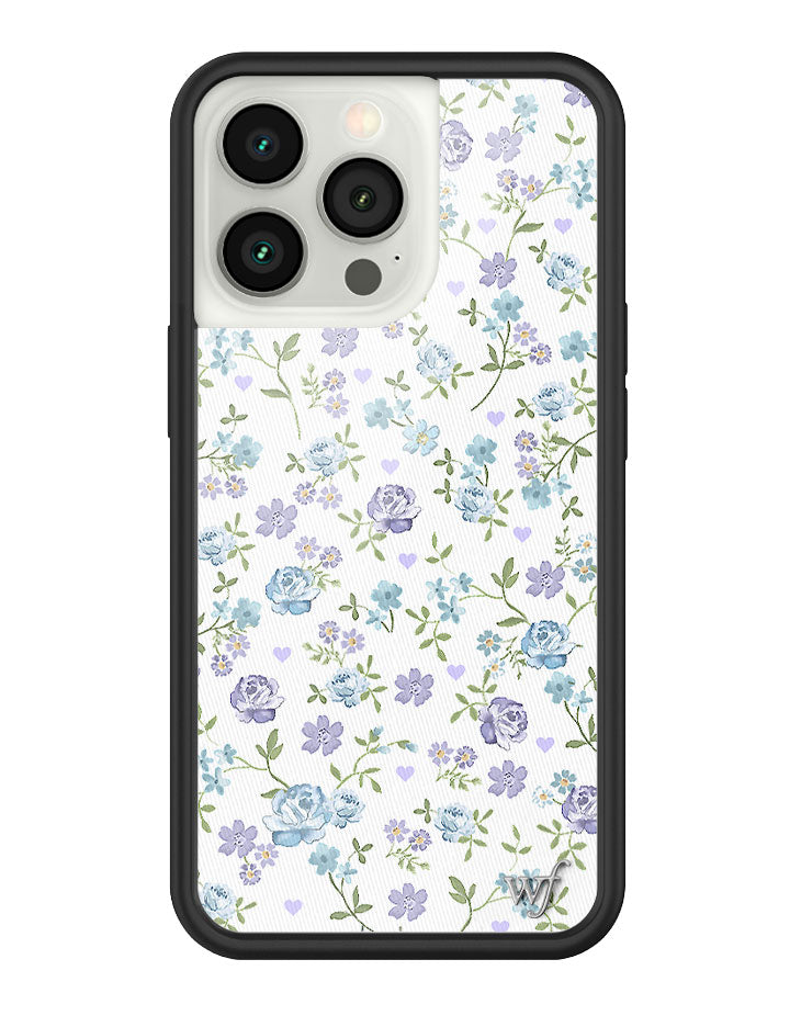 Lilac and Blue Floral iPhone Case - Aaria Tees Aaria Tees