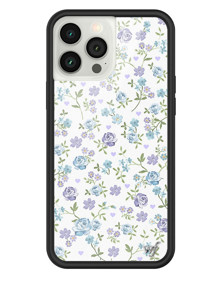 Lilac and Blue Floral iPhone Case - Aaria Tees Aaria Tees