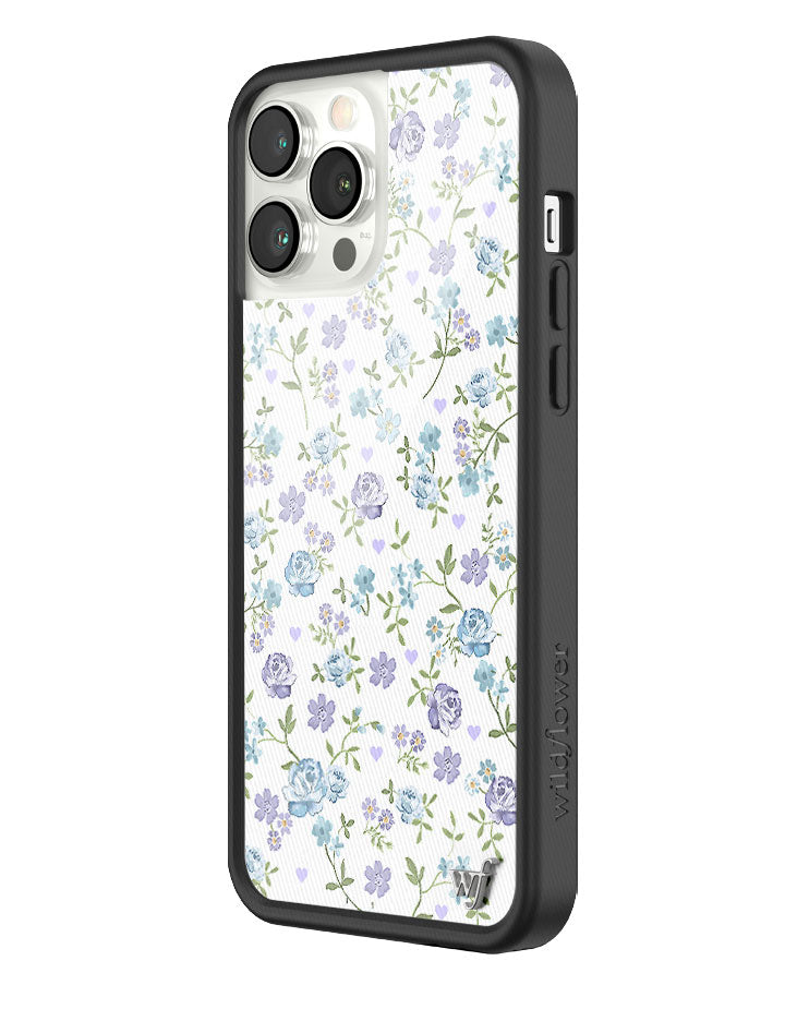 Lilac and Blue Floral iPhone Case - Aaria Tees Aaria Tees