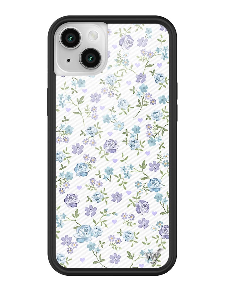 Lilac and Blue Floral iPhone Case - Aaria Tees Aaria Tees
