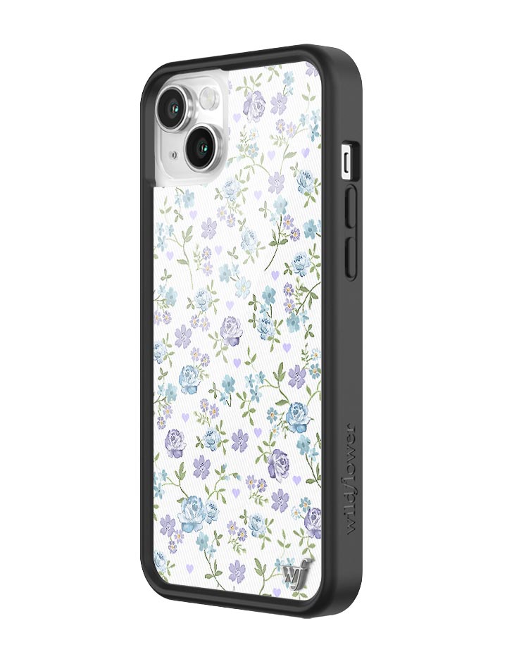 Lilac and Blue Floral iPhone Case - Aaria Tees Aaria Tees