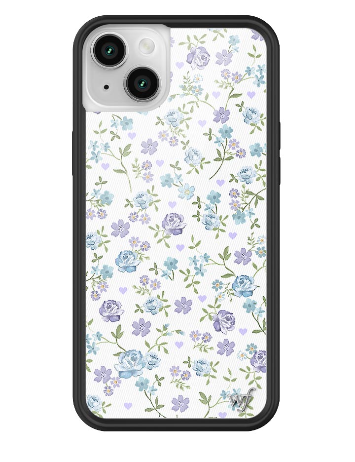 Lilac and Blue Floral iPhone Case - Aaria Tees Aaria Tees