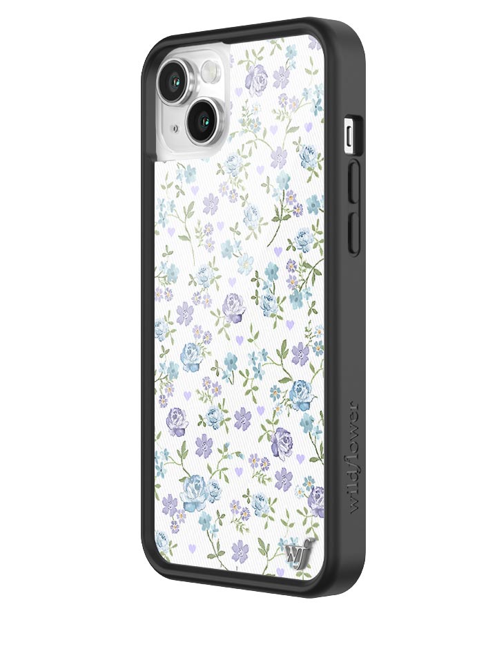 Lilac and Blue Floral iPhone Case - Aaria Tees Aaria Tees